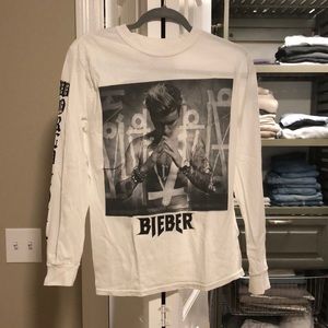 JUSTIN BIEBER PURPOSE TOUR SHIRT SIZE S